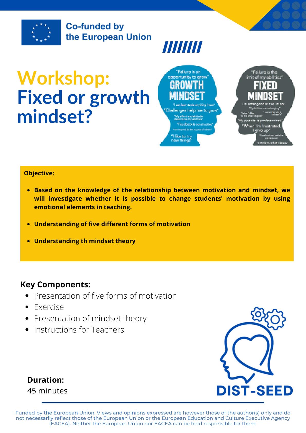 Lesson 3.2 Introduction to Growth and fixed Mindset - theory