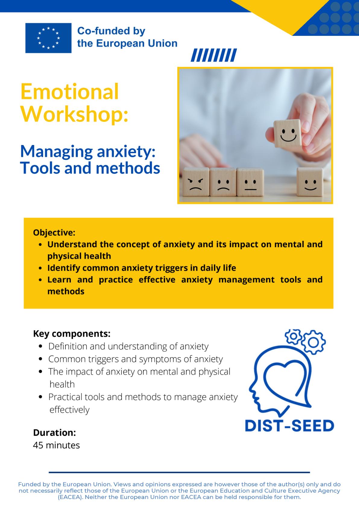 Lesson 4.3 Managing anxiety: tools and methods
